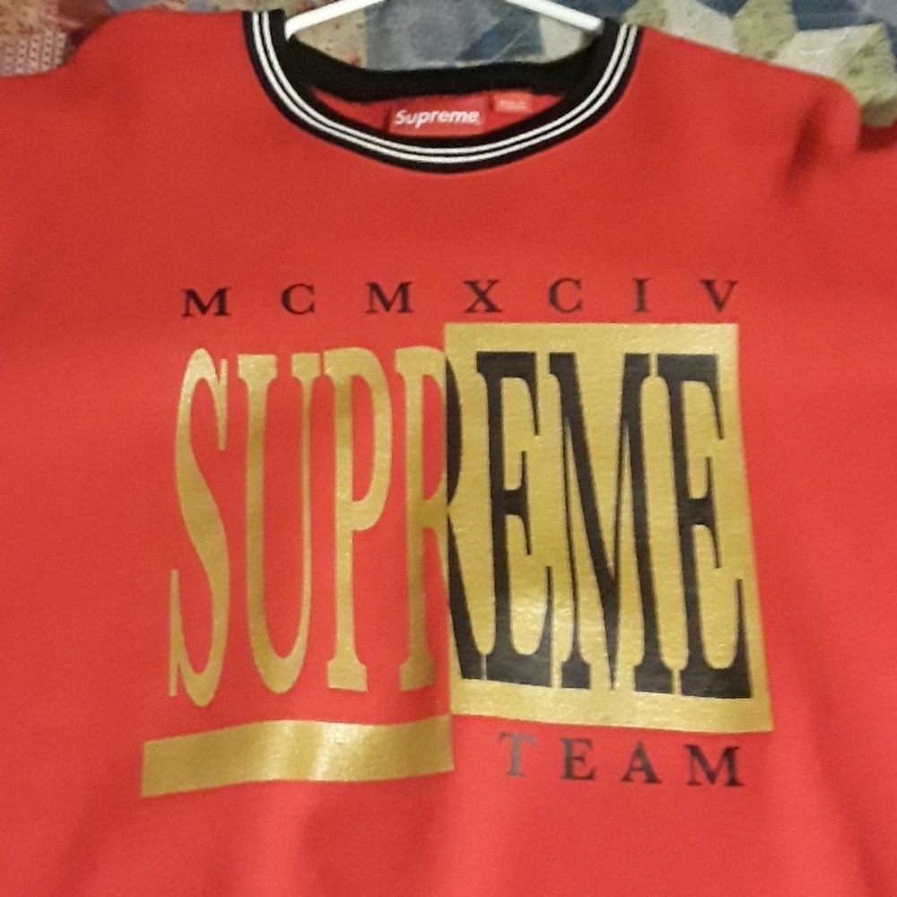 Supreme team RED crewneck XL